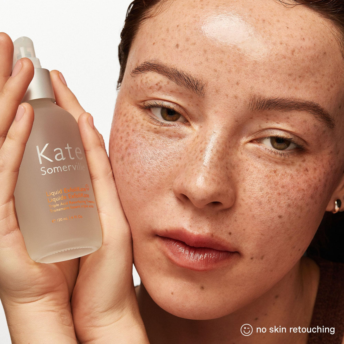 Kate Somerville on bathroom shelf as part of a nightly skincare routine for convenience