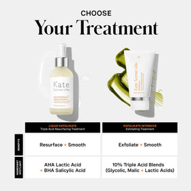 Kate Somerville before and after pore comparison illustrating refined appearance