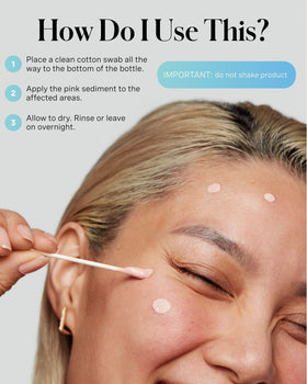 Kate Somerville application on skin demonstrating precise spot treatment reduces redness
