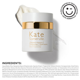Kate Somerville before and after style image showing brighter, smoother skin