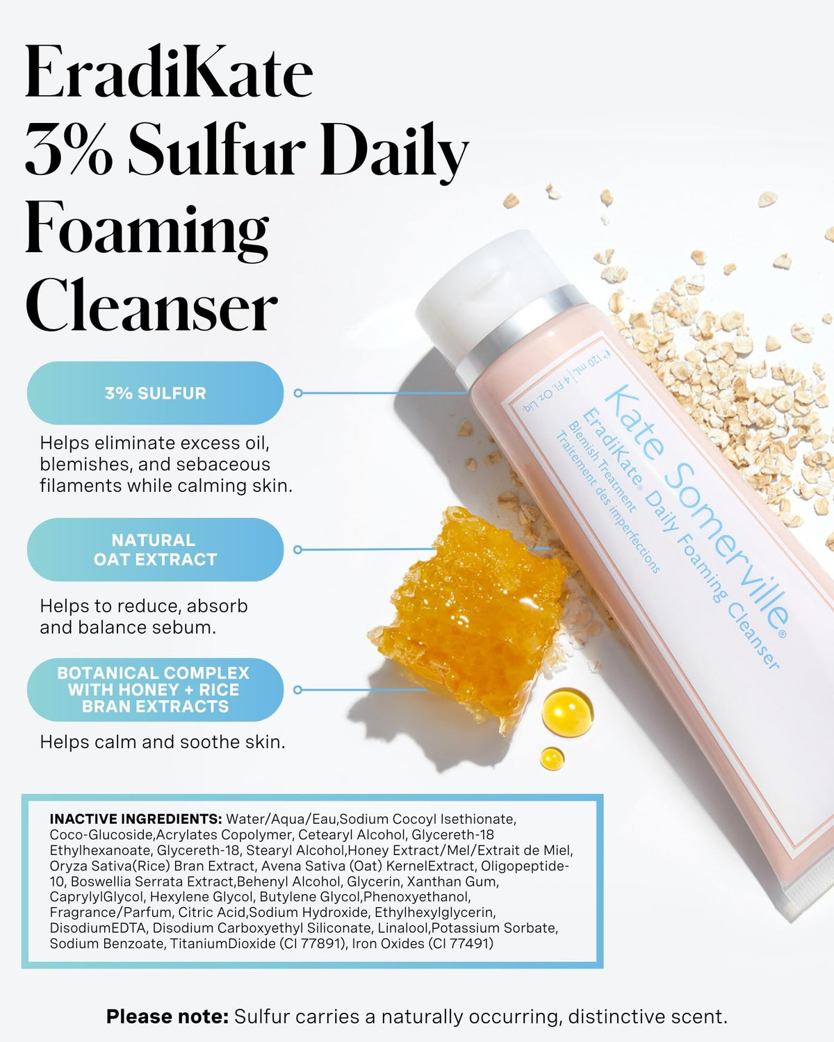 Kate Somerville foaming cleanser texture close-up demonstrating gentle lather
