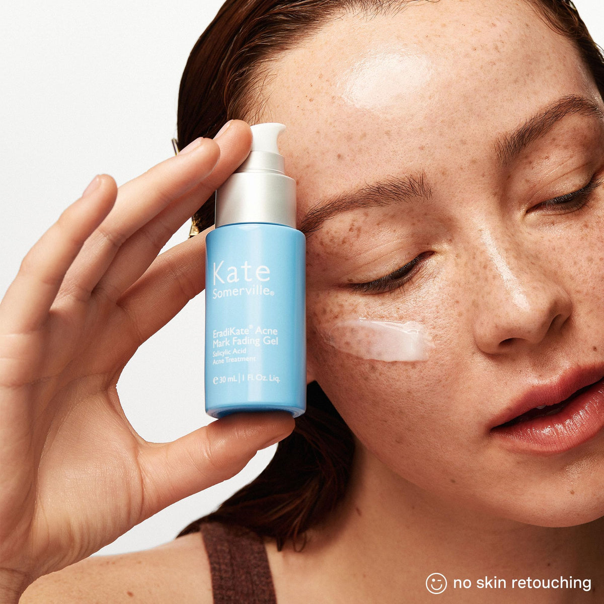 Kate Somerville ingredient focus with acids and niacinamide highlighting efficacy