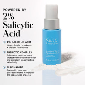 Kate Somerville pump dispenser detail showing easy controlled application benefit