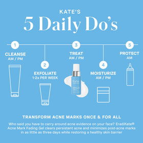 Kate Somerville held in hand to show 1 fl oz size and travel-friendly benefit