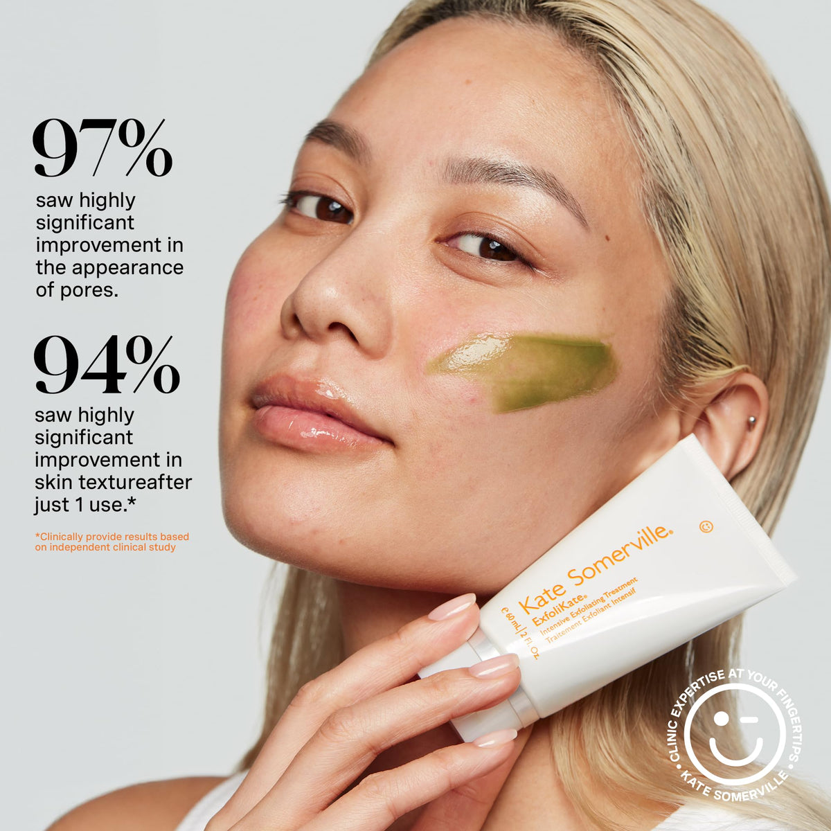 Kate Somerville texture close-up showing exfoliating beads for polished skin