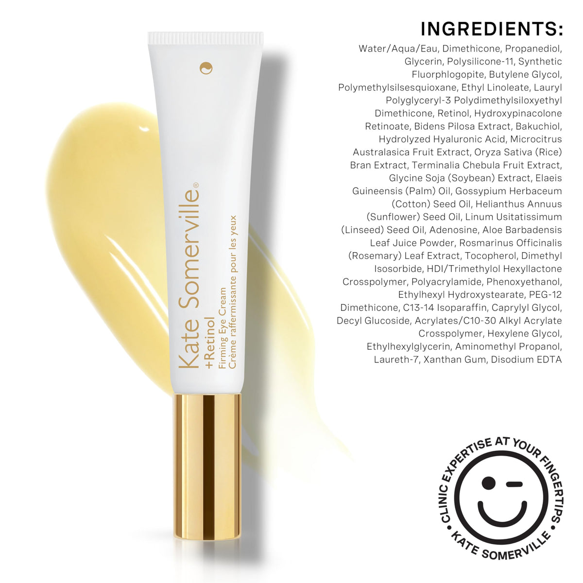 Kate Somerville before and after close-up demonstrating visible smoothing and brightening benefit