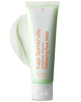 Kate Somerville front packaging showing cleanser and gentle exfoliation benefit