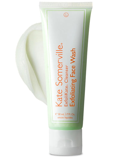 Kate Somerville front packaging showing cleanser and gentle exfoliation benefit