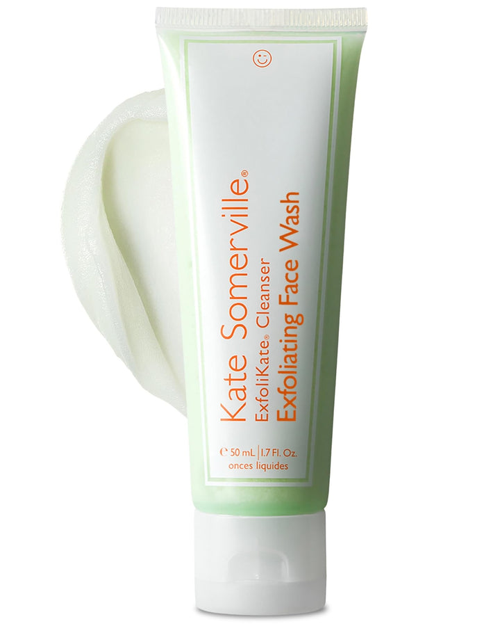 Kate Somerville front packaging showing cleanser and gentle exfoliation benefit