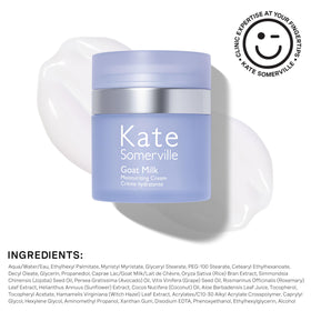 Kate Somerville on bathroom counter lifestyle shot suggesting daily routine integration benefit