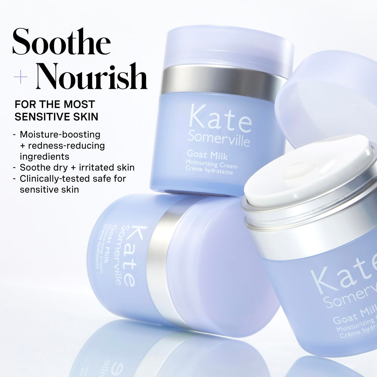 Kate Somerville pump close-up dispensing cream for controlled, hygienic application benefit