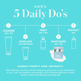 Kate Somerville 1.7 fl oz size comparison showing travel-friendly benefit