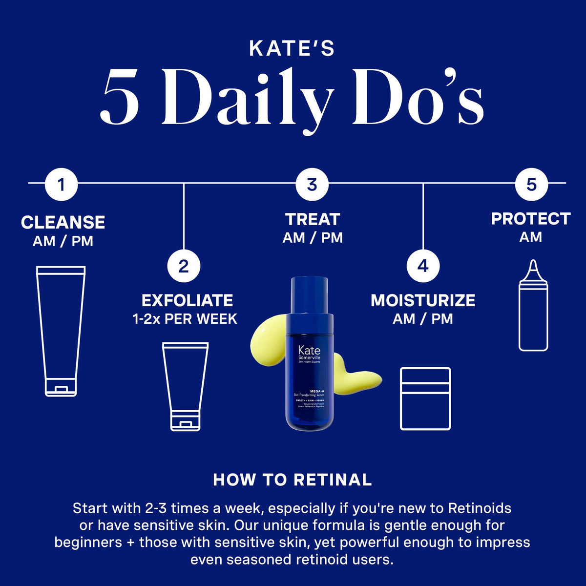 Kate Somerville applying serum to neck and décolleté showing targeted firming benefit