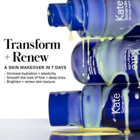 Kate Somerville textured serum closeup showing lightweight gel texture and hydrating look benefit