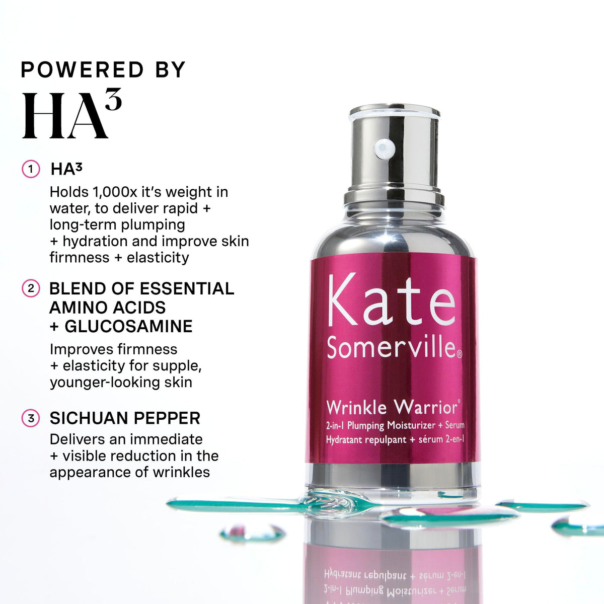 Kate Somerville open jar texture close-up highlighting hydrating creamy serum