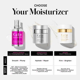 Kate Somerville label close-up highlighting active ingredients and usage directions