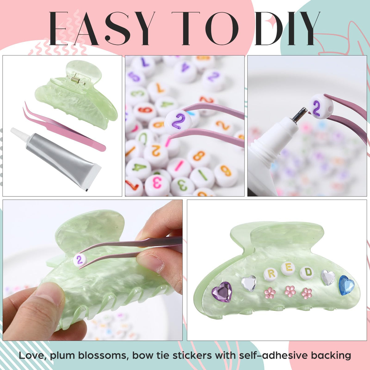 Kathfly acrylic claw clip texture close-up highlighting smooth finish and durability