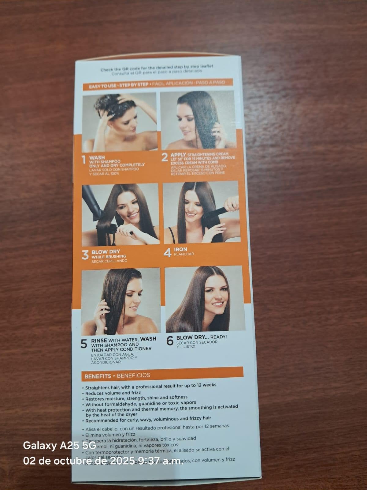 KATIVA before and after hair panel illustrating reduced frizz and length retention