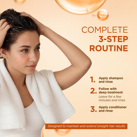 KATIVA product in use by stylist illustrating salon-like finish and humidity protection