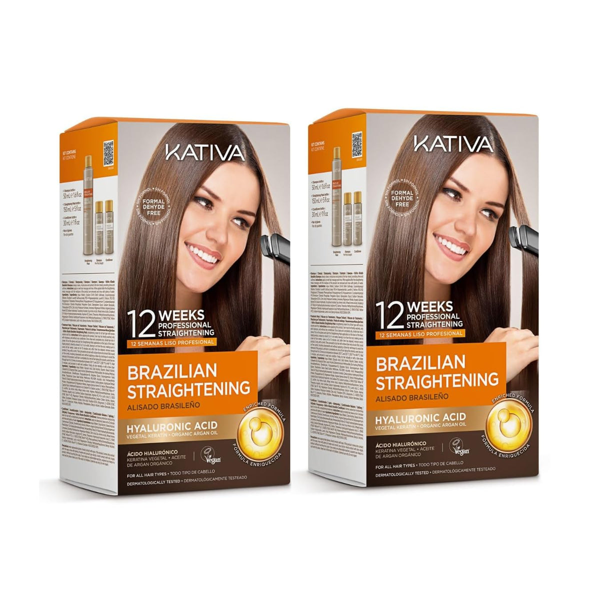 KATIVA kit front packaging showing full product benefits and usage