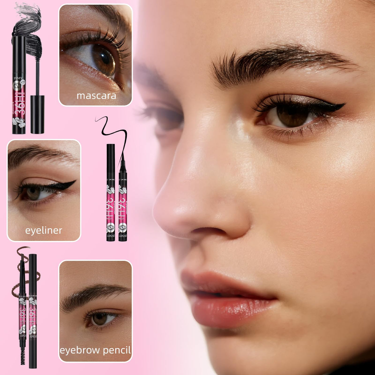 KAVCENT model applying eyeshadow demonstrating wearable finished look