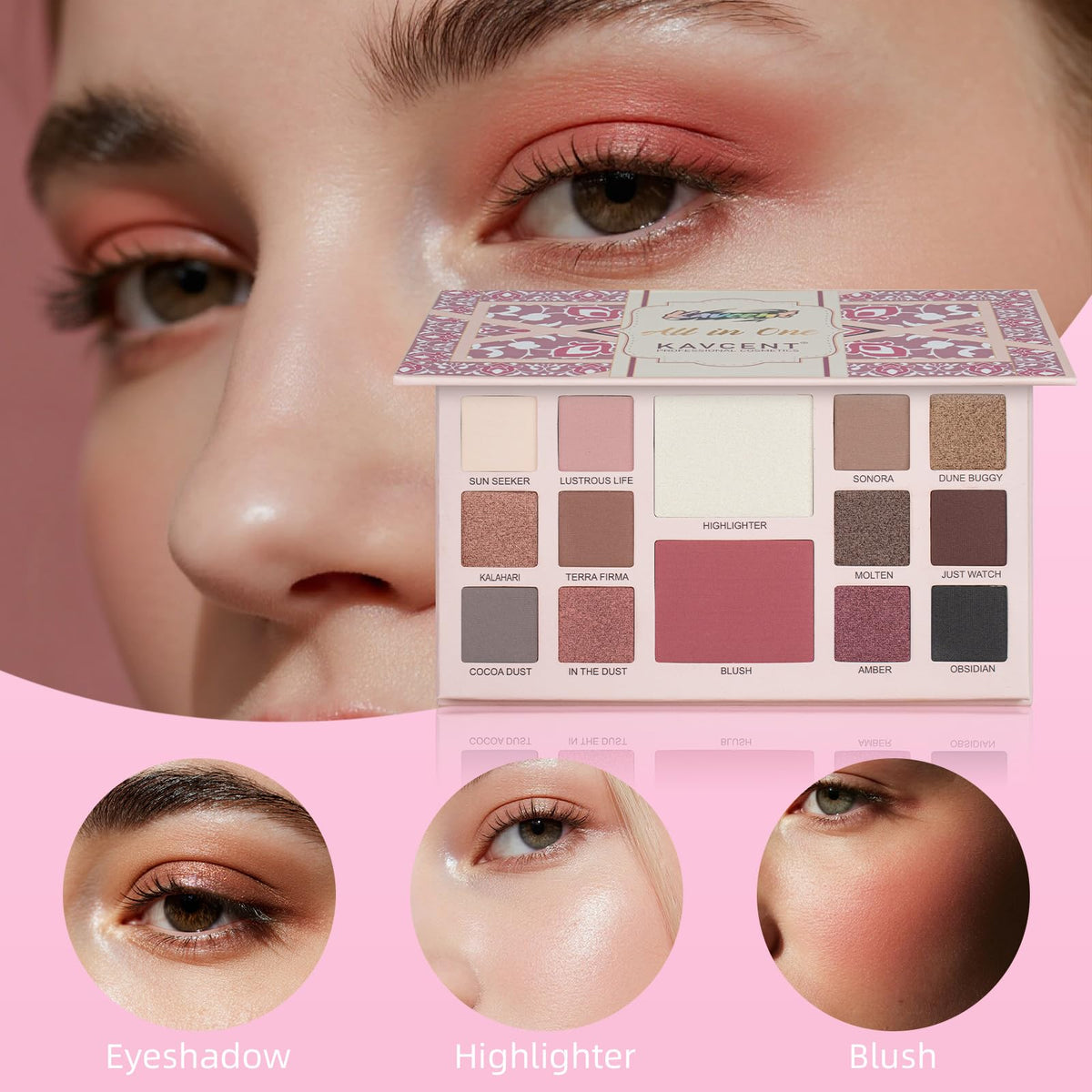 KAVCENT foundation and concealer closeup for smooth base coverage