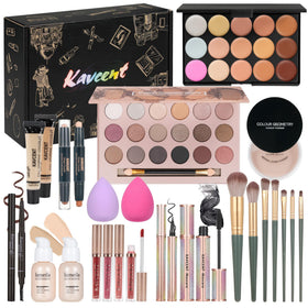 KAVCENT front packaging showing complete makeup kit and organized layout benefit portability