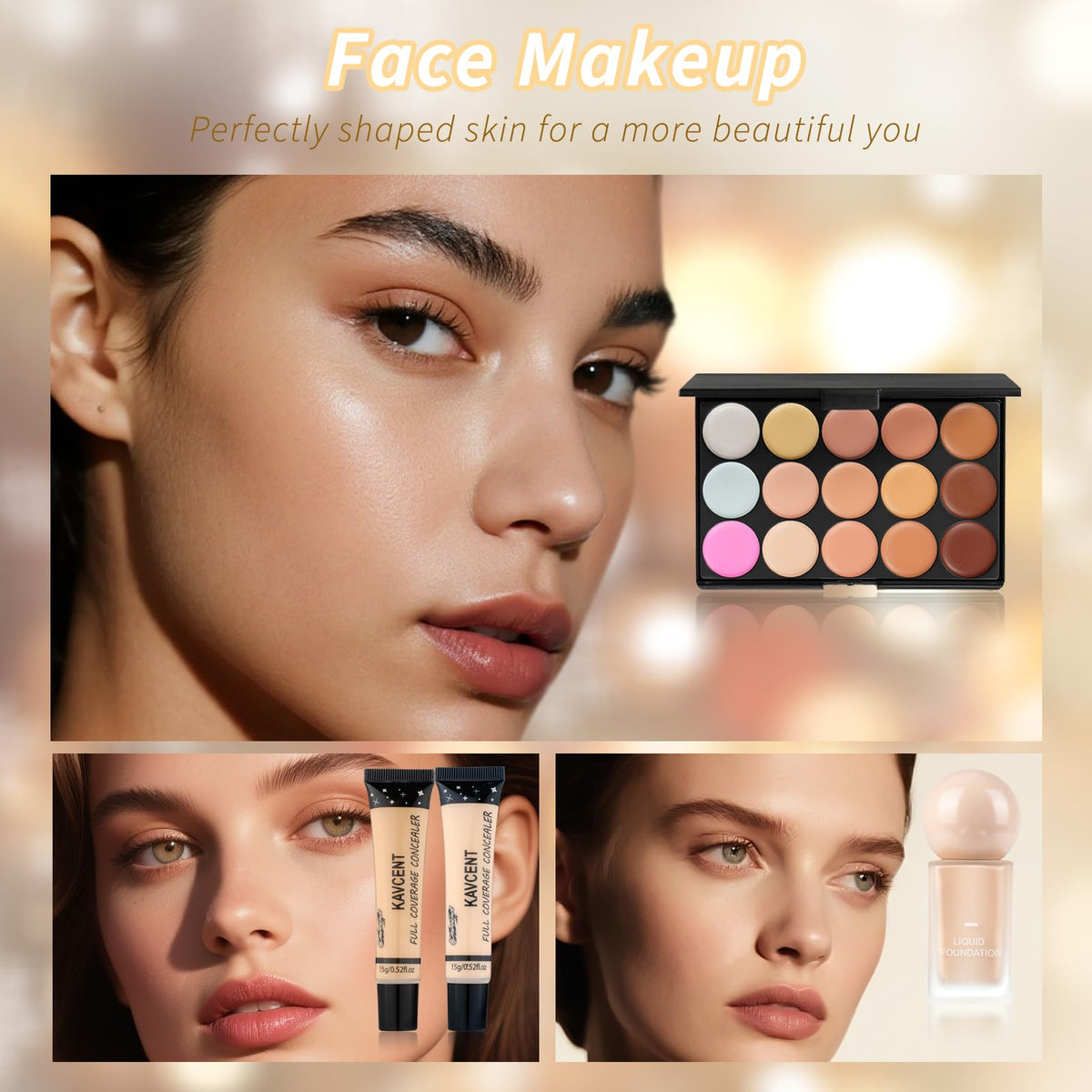 KAVCENT lipstick and gloss duo showing layered color options