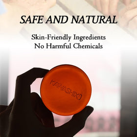 KAWASHIKI soap in shower hand showing deodorizing use and quick rinse