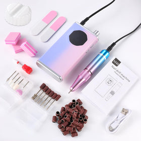 KAWBIYJ lifestyle at-home manicure setup promoting easy travel use
