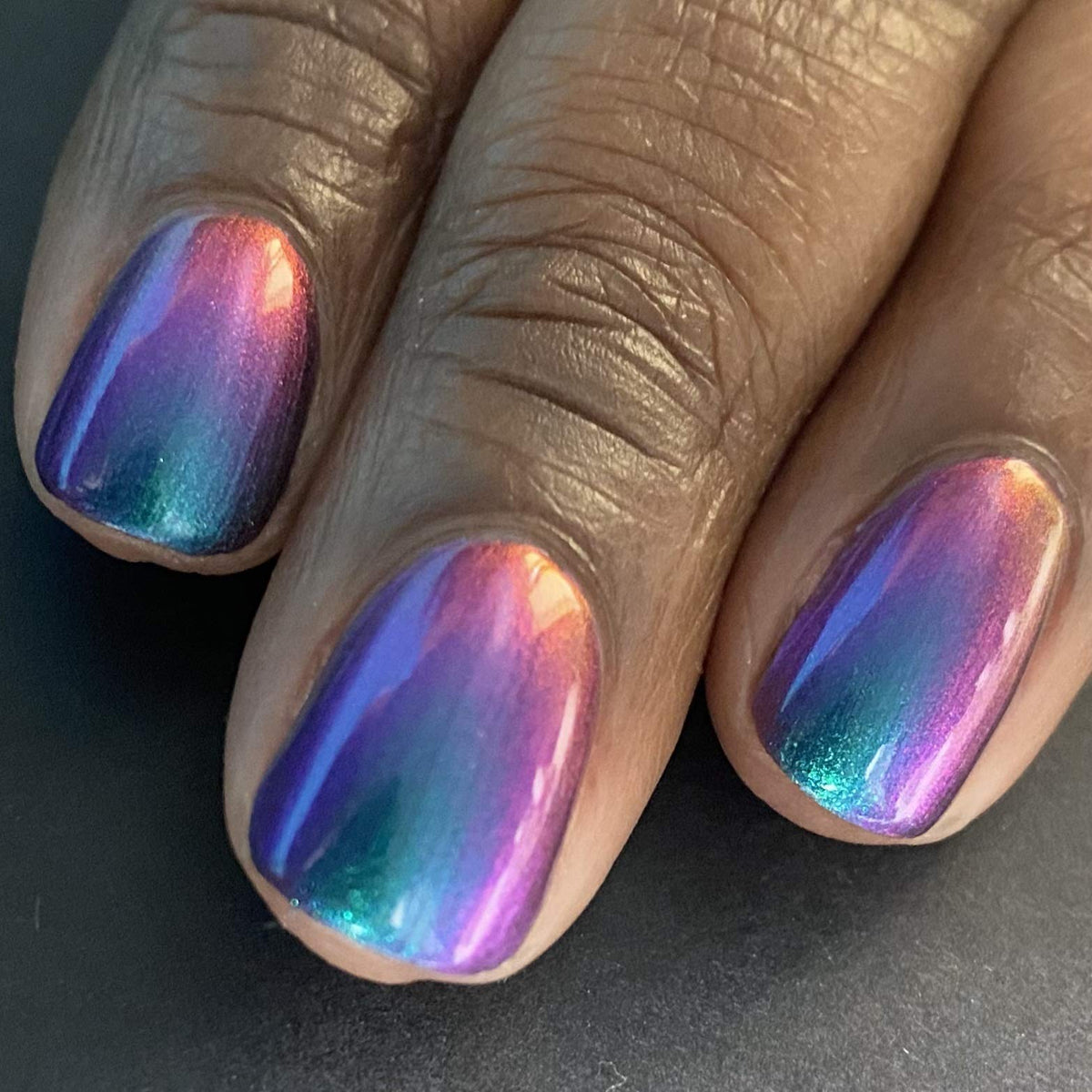 KBShimmer three-coats comparison showing buildable coverage and opacity
