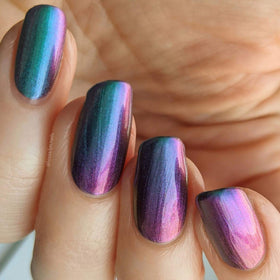 KBShimmer flat brush detail demonstrating smooth application and fewer strokes