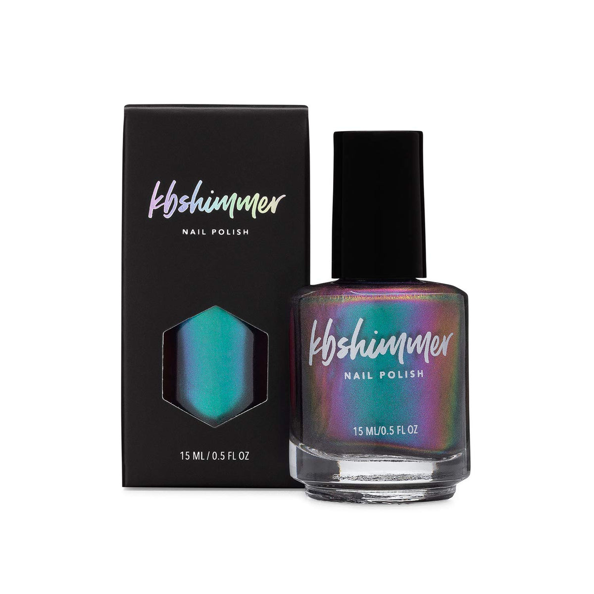 KBShimmer label and ingredients panel highlighting clean-formula benefit