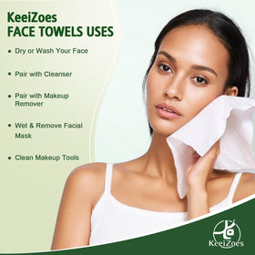 KeeiZoes cleaning a baby’s hand shows gentle fabric safe for infants