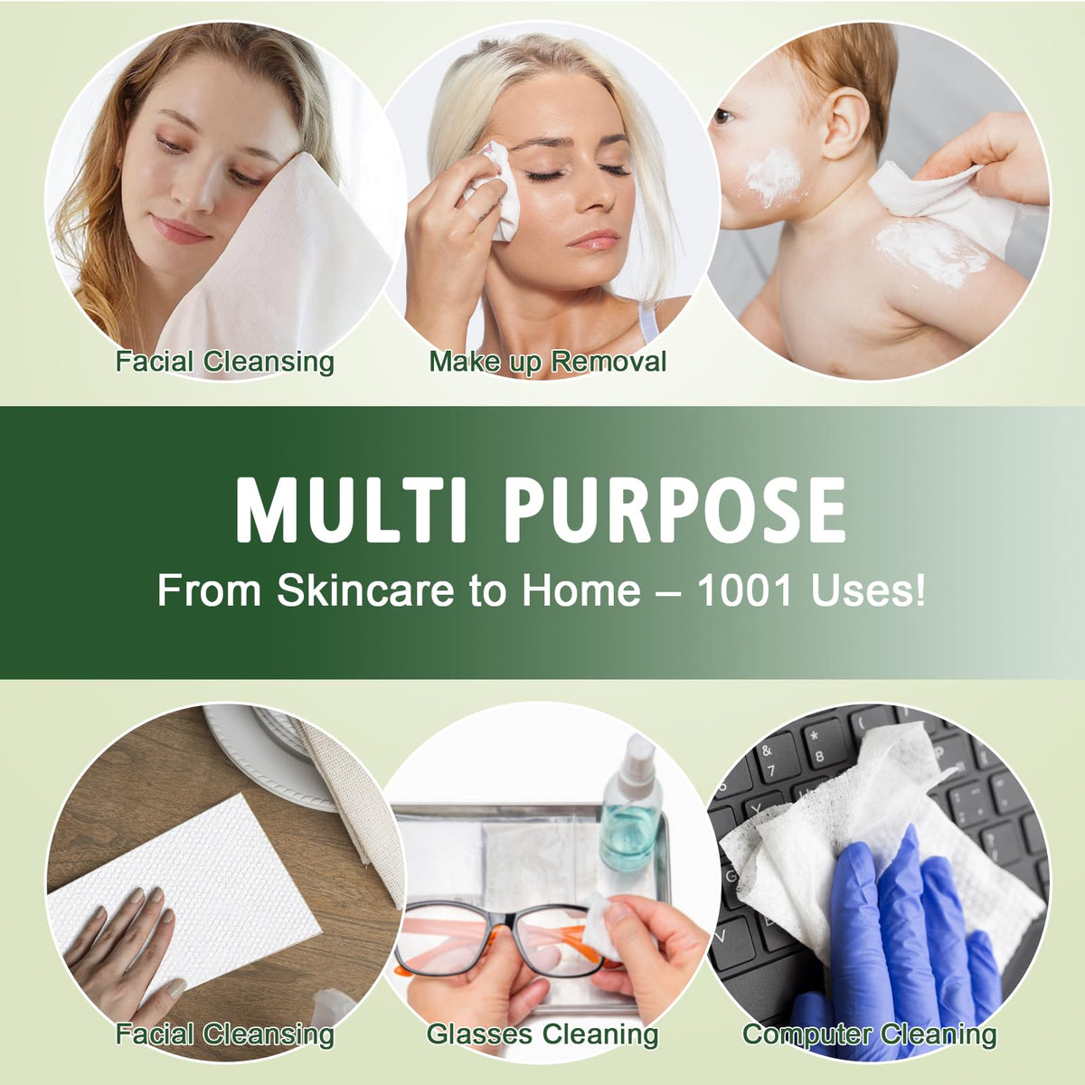 KeeiZoes wiping kitchen counter highlights absorbency and multipurpose use