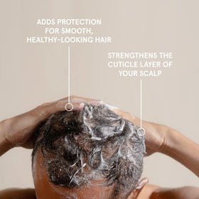 Keeps conditioner being applied to wet hair in shower for smoother, fuller-looking strands