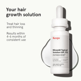 Keeps dropper close-up showing clear solution texture for precise scalp dosing