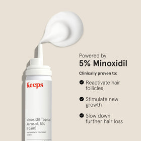 Keeps foam being applied to scalp demonstrating targeted treatment