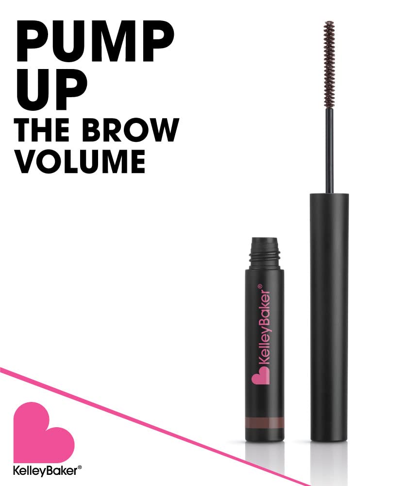 Kelley Baker brow gel being applied on model demonstrating quick, long-wear benefit