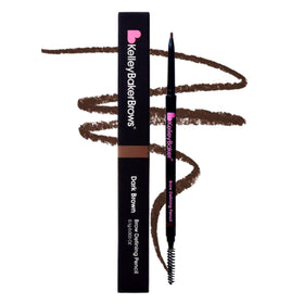 Kelley Baker brow pencil front view showing slim design and shade