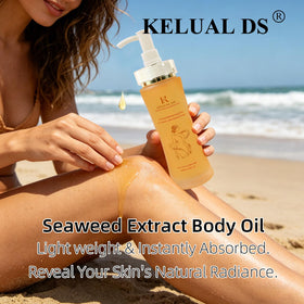 KELUAL DS applied on forearm damp skin, shows hydration and smooth finish quickly
