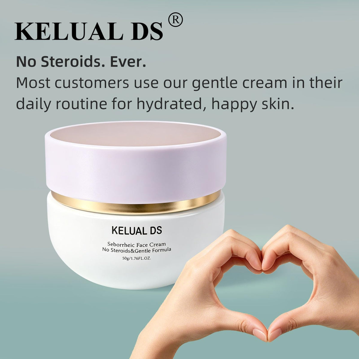 KELUAL DS massaged into scalp showing targeted relief for flaky patches
