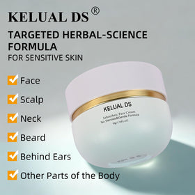 KELUAL DS cream close-up highlighting smooth texture and hydrating benefit