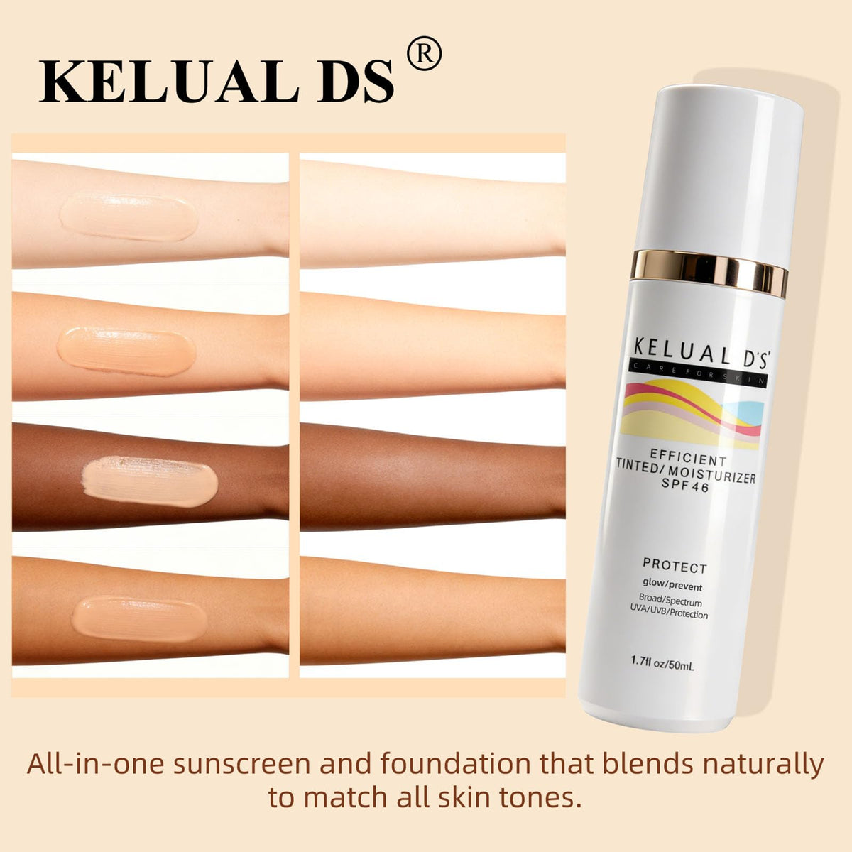 KELUAL DS applied in morning routine lifestyle scene for everyday protection