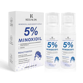 KELUAL DS front packaging showing product benefits for targeted regrowth