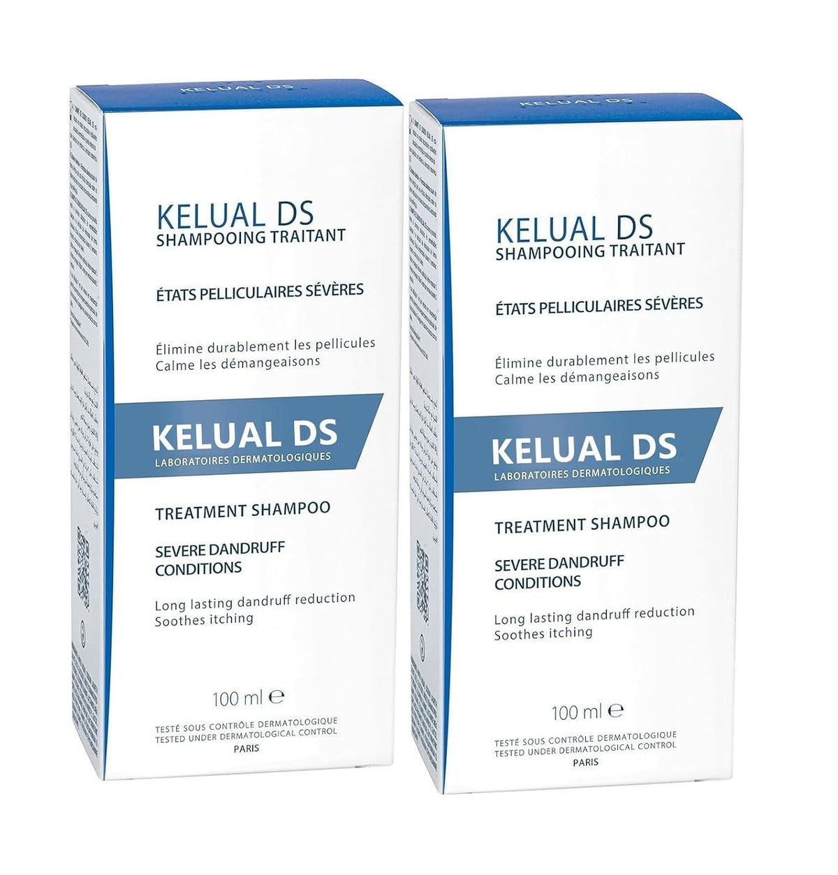 KELUAL DS bottle in hand for scale, shows portable 100ml convenient size