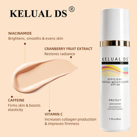 KELUAL DS cream texture close-up showing hydrating, lightweight feel