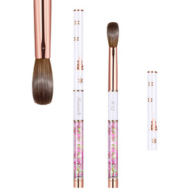 KEMEISI front view of size 12 brush showing packaging and shape benefit