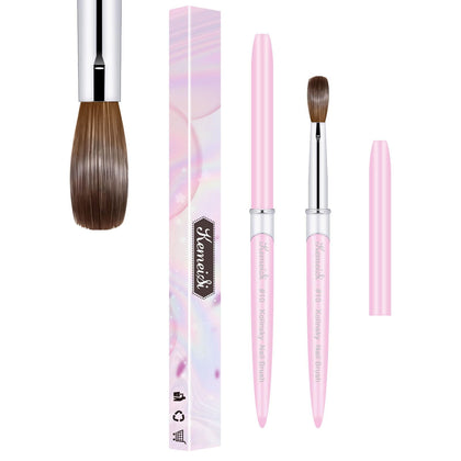 KEMEISI front view showing balanced handle and soft bristles for steady control