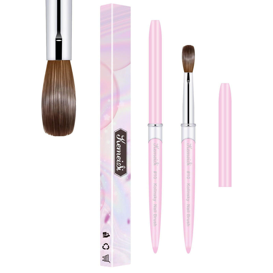 KEMEISI front view showing balanced handle and soft bristles for steady control